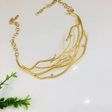 Statement Choker Gold-Plated Necklace